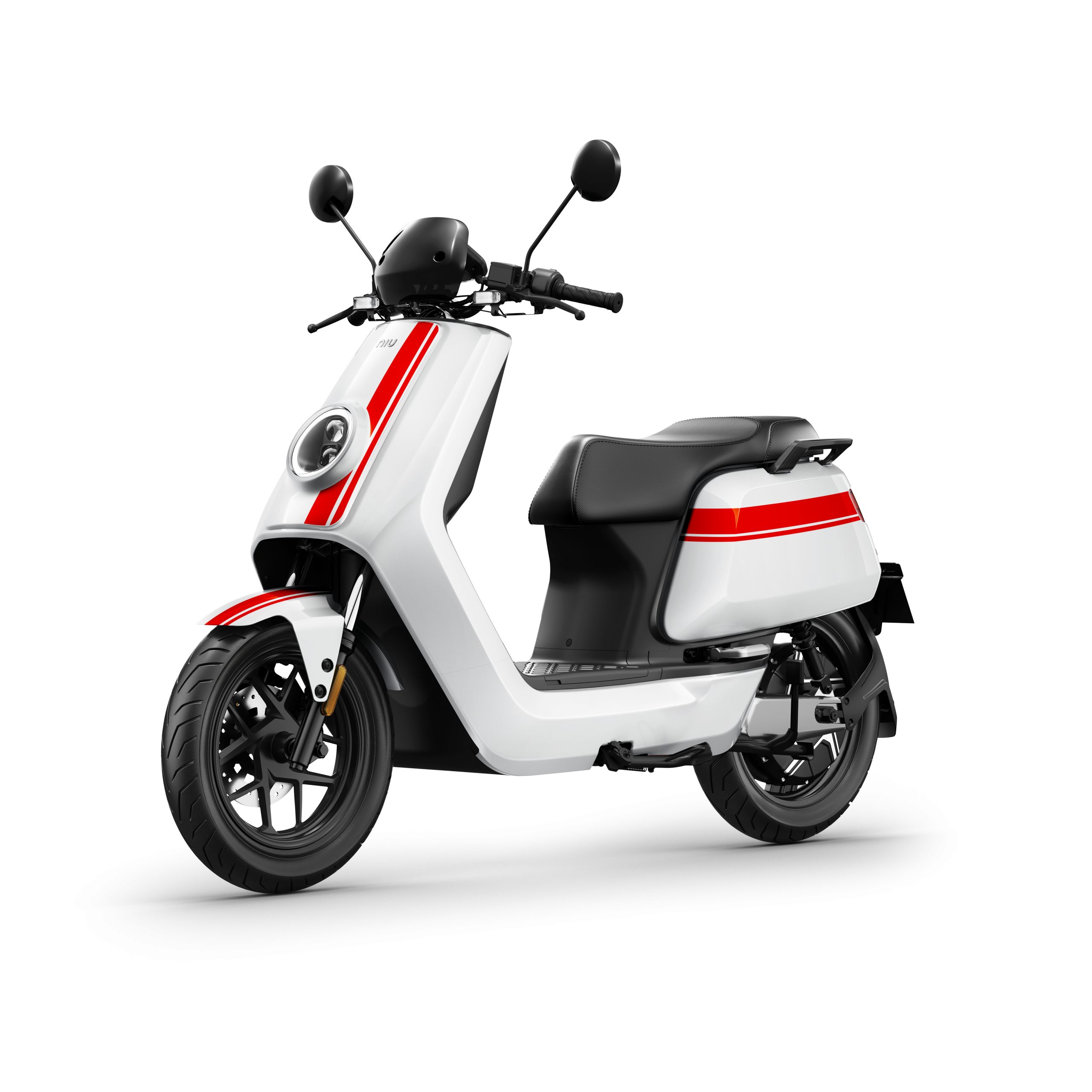 NQi GTS Front 45 km/h Weiß-Rot Standard Reichweite