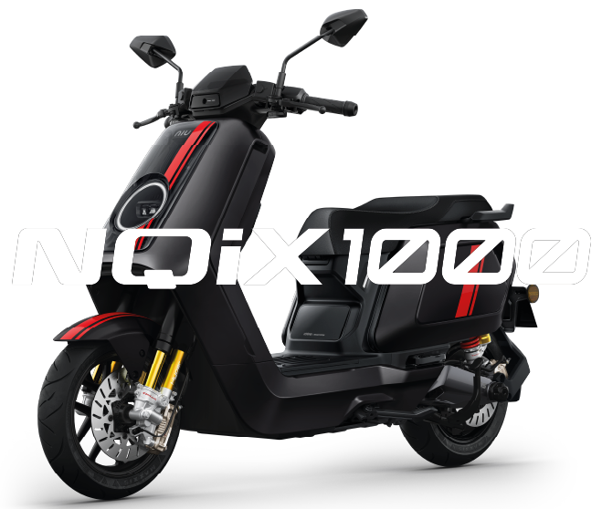 NQIX 1000 - NIU Elektroroller - schwarz rot